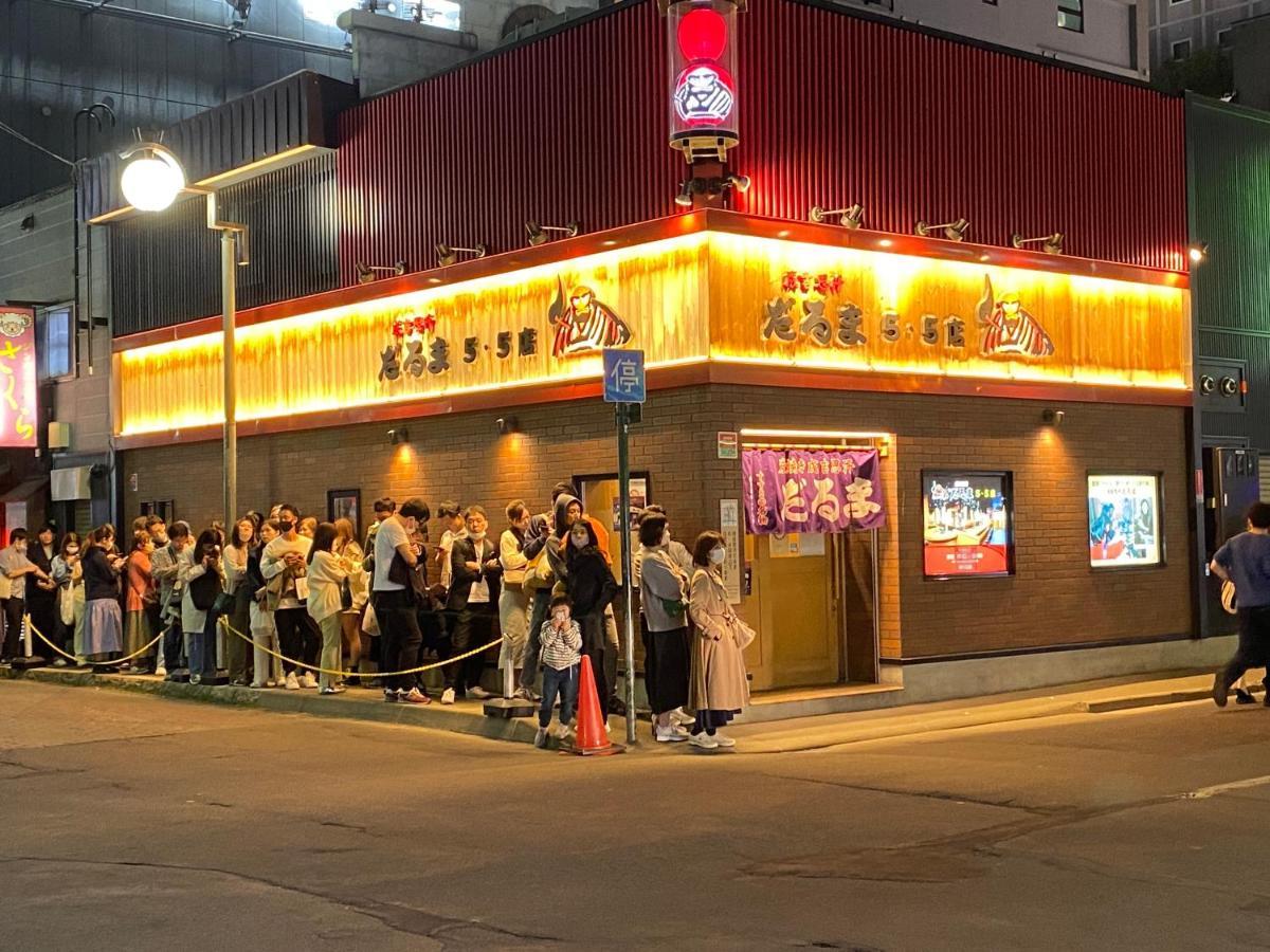 M88303スーペリアルーム最大7名 東本願寺駅前 すすきのエリア 観光食事好立地 Apartment Sapporo Bagian luar foto